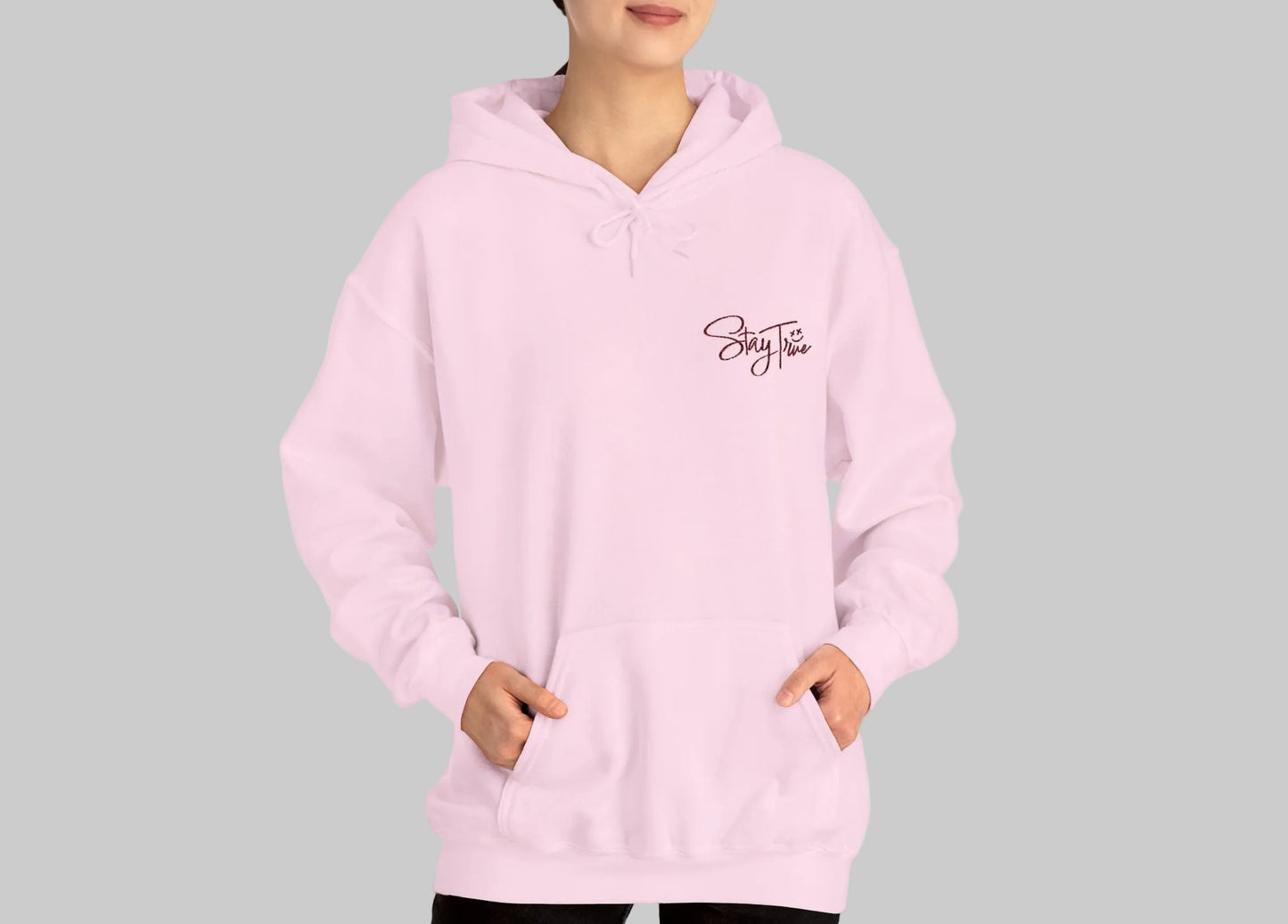 Stay True | Hooded Embroidered Sweatshirt