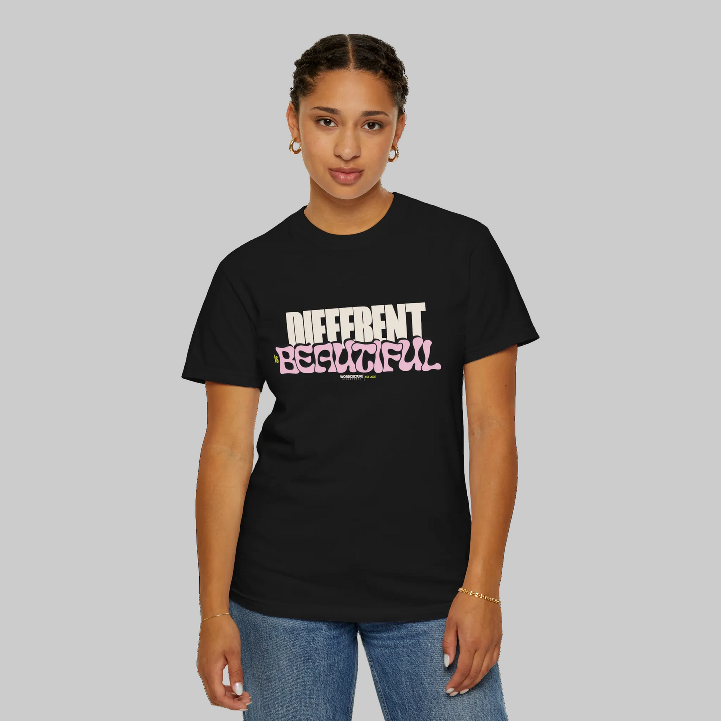 DIFFERENT IS BEAUTIFUL T-Shirt | CELEBRATE INDIVIDUALITY